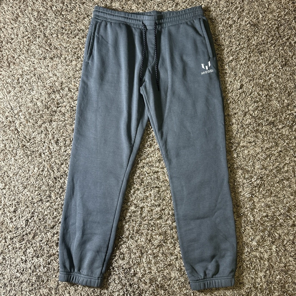 Men's Charcoal Joggers with Logo Size L